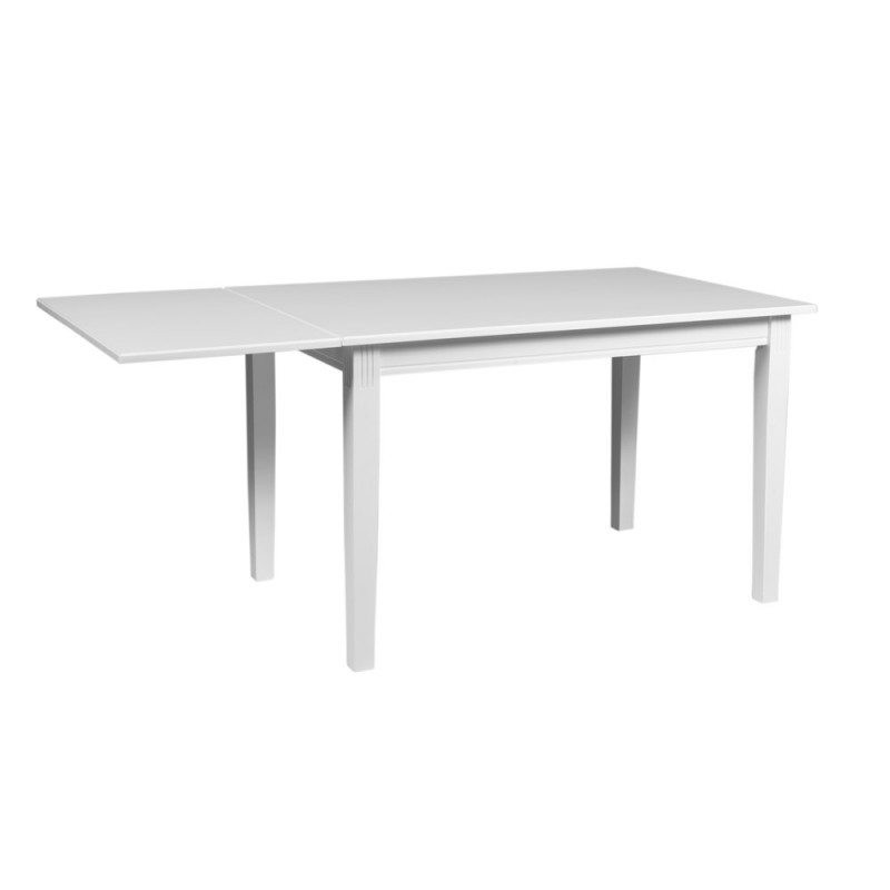 RO Witts Extending Dining Table Rectangular Small White